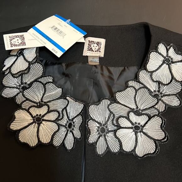 NWT. Anne Klein Black Polyester Jacket. XL - Picture 3 of 4